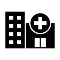 Clinic Vector Glyph Icon For Personal And Commercial Use.