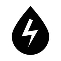 Hydro Power Vector Glyph Icon For Personal And Commercial Use.