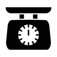 Weight Scale Vector Glyph Icon For Personal And Commercial Use.