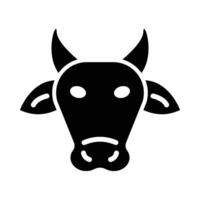 vaca vector glifo icono para personal y comercial usar.