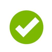 checkmark and x or confirm and deny circle icon button vector