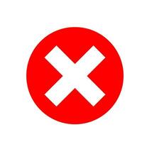 checkmark and x or confirm and deny circle icon button vector