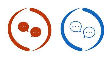 Unique Conversation Bubbles Vector Icon