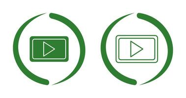 Unique Video Communication Vector Icon