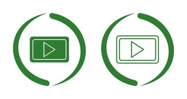 Unique Video Communication Vector Icon