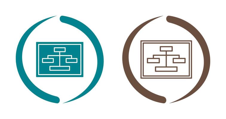 Unique Seo Structure Vector Icon