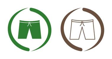 icono de vector de pantalones cortos