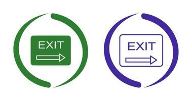 Unique Exit Vector Icon