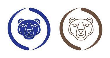 icono de vector de oso polar