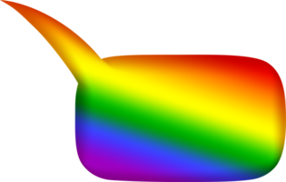 regenboog toespraak bubbel PNG