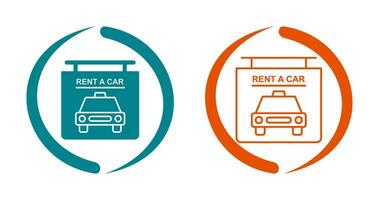 Rent a Car Vector Icon