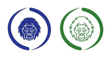 Orangutan Vector Icon