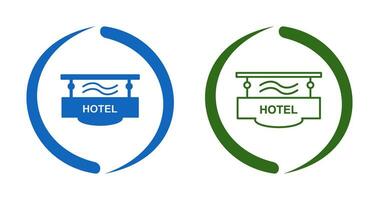 icono de vector de signo de hotel