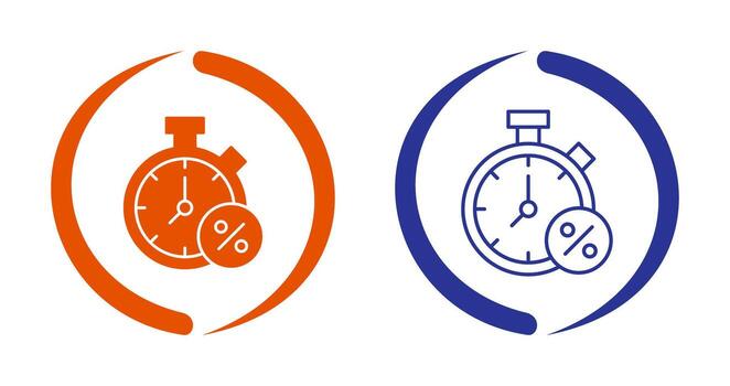 icono de vector de temporizador