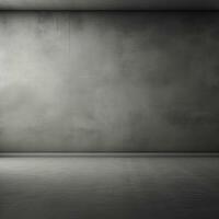 Simple gray background, empty room for design. Generative AI photo