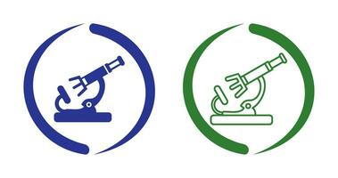 icono de vector de microscopio