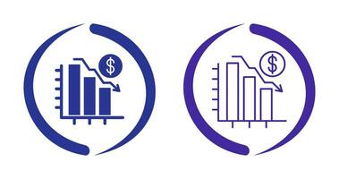 Chart Down Vector Icon