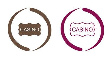 Casino Sign Vector Icon