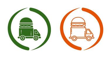 Fast Food Truck Vector Icon