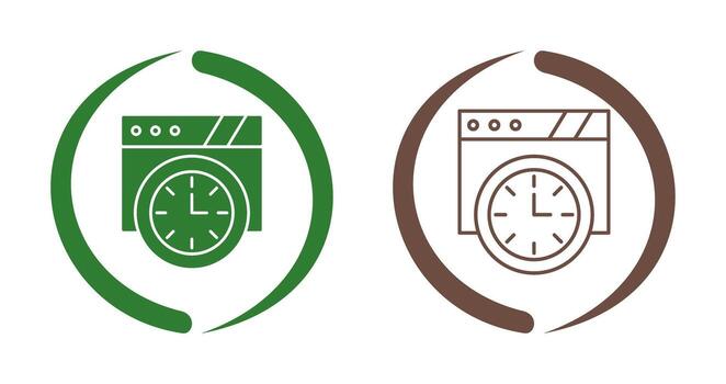 Wall Clock Vector Icon