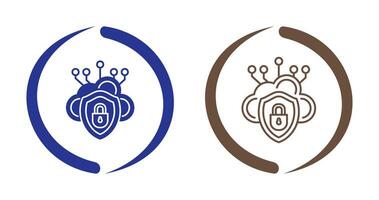 Cloud Security Vector Icon