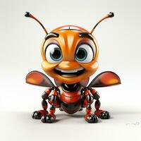 3d cartoon cute ant ai photo