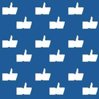 Social network seamless pattern. Vector communication like hand background illustration
