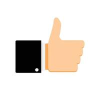 Like symbol thumb up. Like button thumbs up, vector like icon for social network, best like illustration