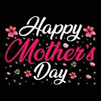 Happy mother's day shirt print template vector