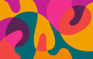Colorful Abstract Groovy background design vector