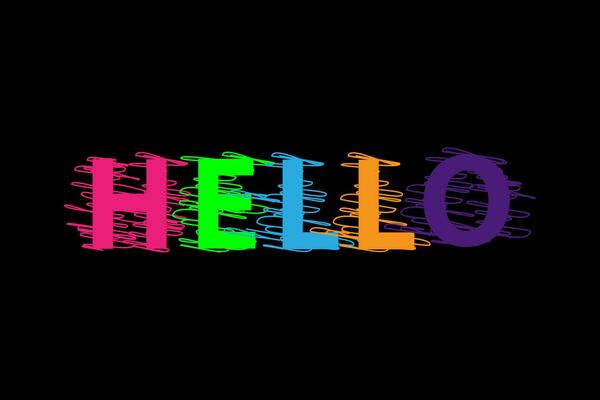 Hello texture background design for school, hotels, fashion graphics, fabrics, wallpapers, wall arts. Colorful design, summer background and banner.