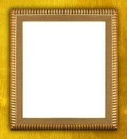 Golden picture frame photo