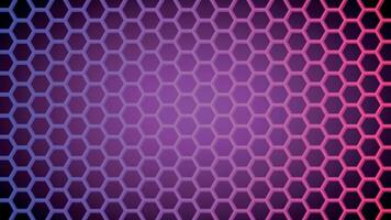 Purple hexagon background with blur vector