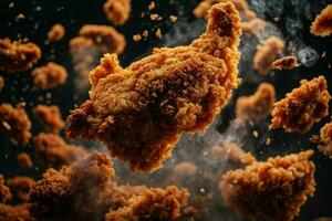 Crispy fried chicken. Pro Photo