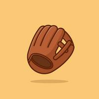 béisbol guantes dibujos animados vector ilustración deporte equipo concepto icono aislado