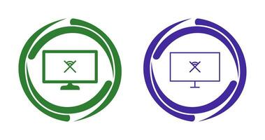 Unique Disconnected Network Vector Icon