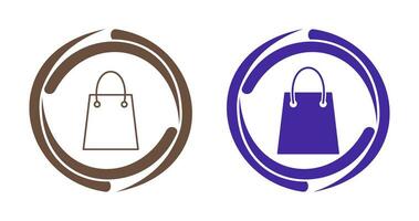 Unique Shopping Bag Vector Icon