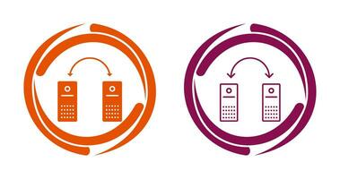 Unique Connected Systems Vector Icon