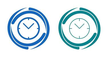 Unique Clock Vector Icon