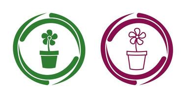 Flower Pot Vector Icon