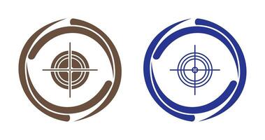 Unique Target Vector Icon