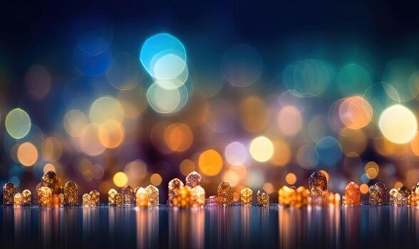 ligero mediante mojado ventanas noche festival antecedentes. para bandera, tarjeta postal, libro ilustración. creado con generativo ai herramientas foto