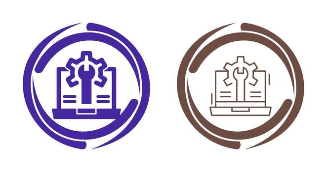 icono de vector de desarrollo web