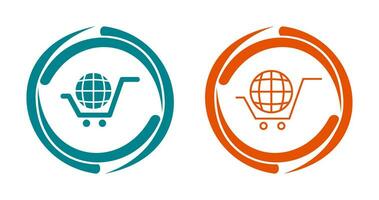 Global Shopping Vector Icon