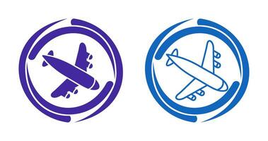 Landing Airplane Vector Icon