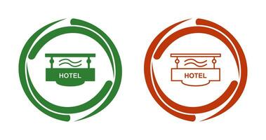 icono de vector de signo de hotel