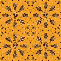 Halloween seamless pattern. Vector background.