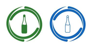 Champagne Bottle Vector Icon