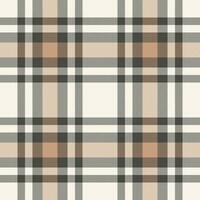 Plaid seamless pattern. Check fabric texture. Vector textile print.