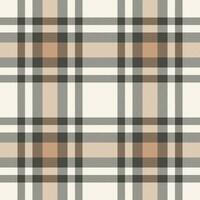 Plaid seamless pattern. Check fabric texture. Vector textile print.